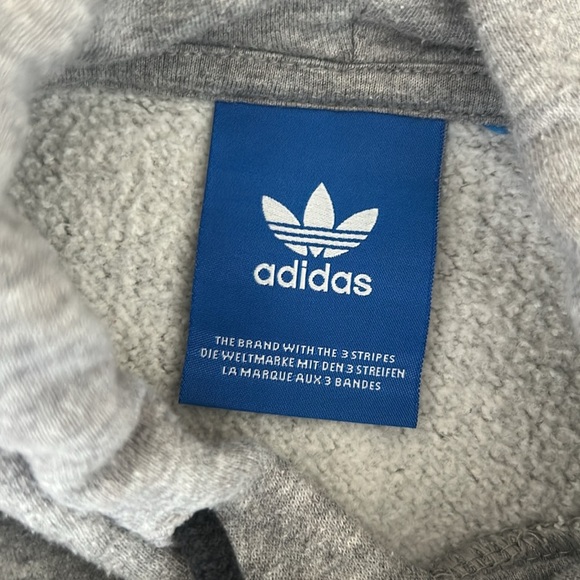 Adidas Gray Sweatshirt with Trefoil Logo - Picture 2 of 2